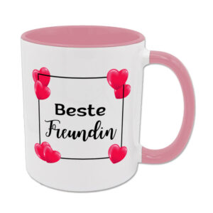 Beste Freundin - Tasse - HTH - rosa