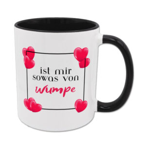ist mir sowas von wumpe - HTH-Tasse - schwarz
