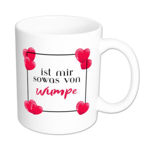ist mir sowas von wumpe - HTH-Tasse - weiß