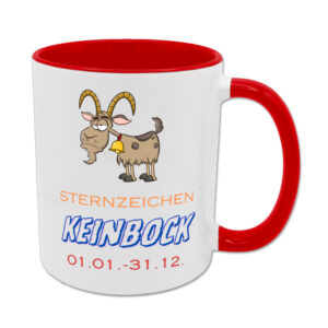 Sternzeichen Keinbock - Tasse - rot