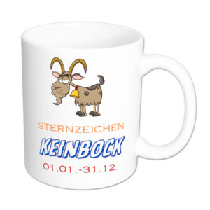 Sternzeichen Keinbock - Tasse - weiß