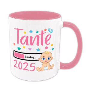 Tante Loading 2025 (Junge) - Tasse - rosa