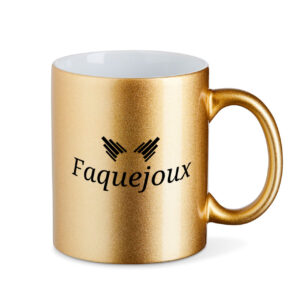 Faquejoux - Metallic-Tasse - metallic gold