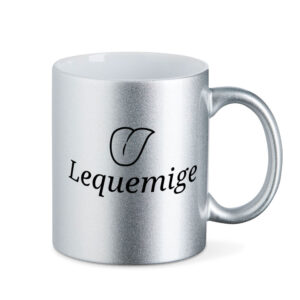 Lequemige - Metallic-Tasse - metallic silber