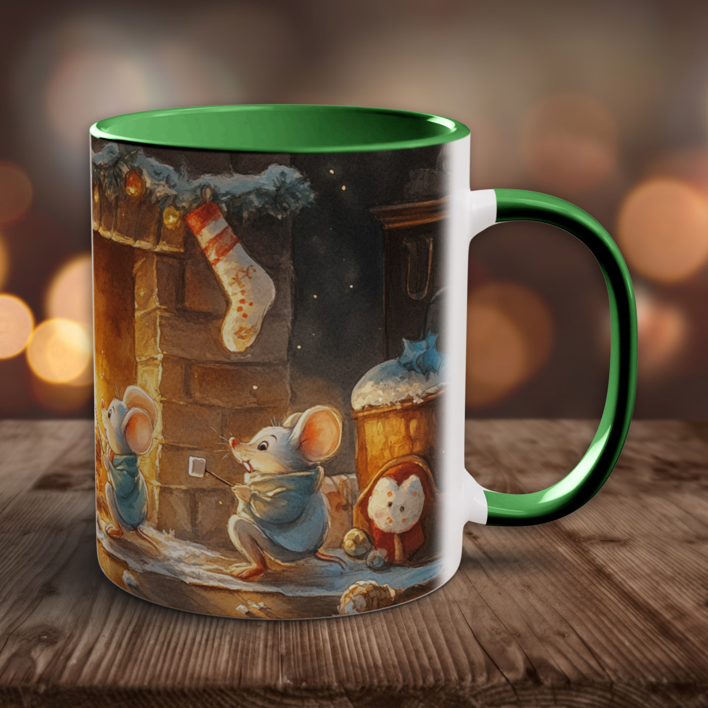 Tasse Weihnachtsmäuse mit Marshmallows ... 💕 – Bild 5