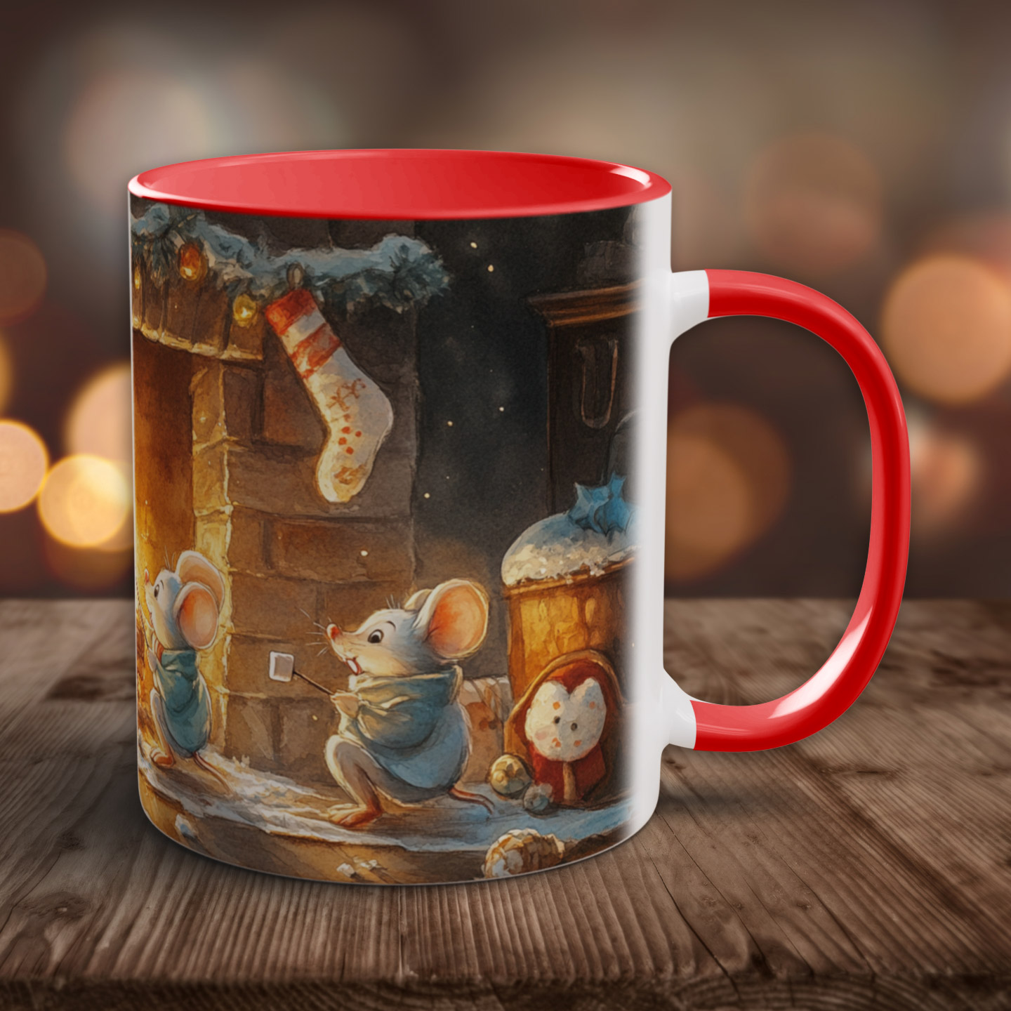 Tasse Weihnachtsmäuse mit Marshmallows ... 💕 – Bild 4