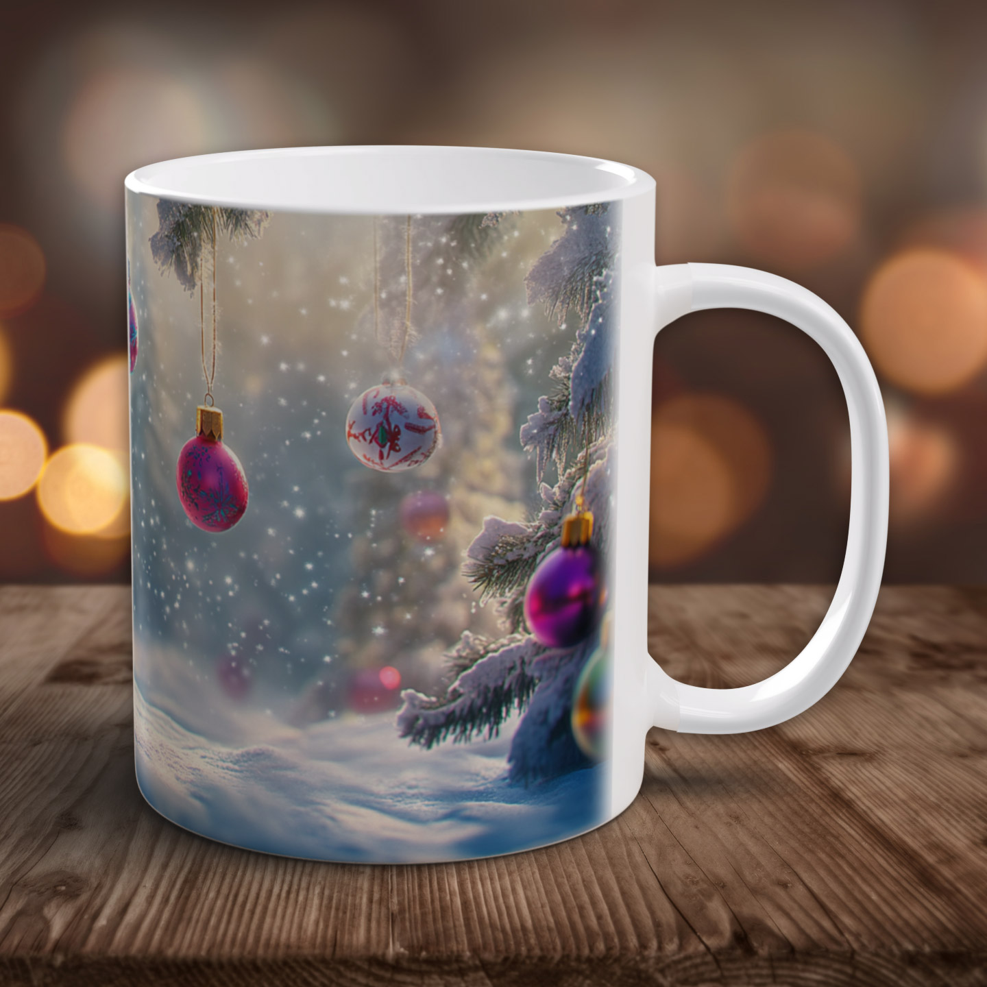 Tasse Schneemann im Winter mit Weihnachtsdeko ... 💕 – Bild 3