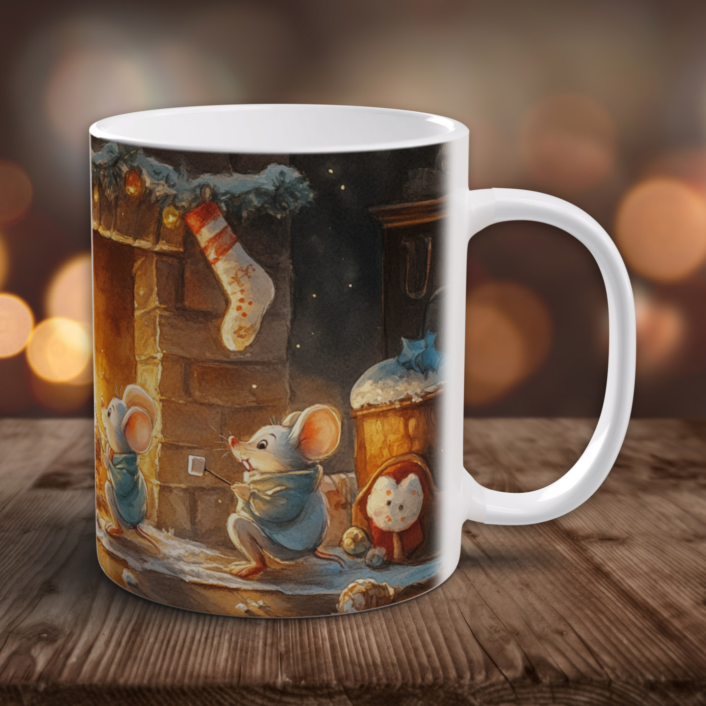 Tasse Weihnachtsmäuse mit Marshmallows ... 💕