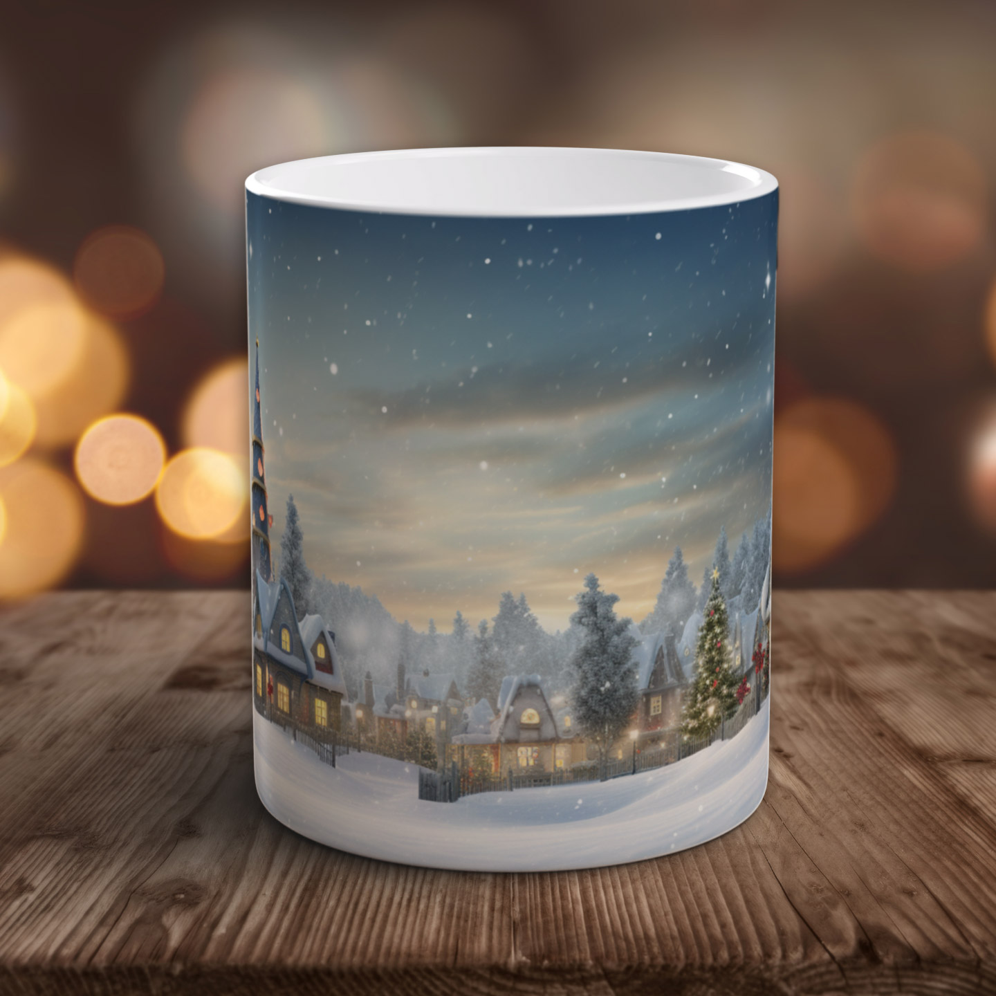 Tasse Winterlandschaft Dorf Weihnachten ... 💕 – Bild 2