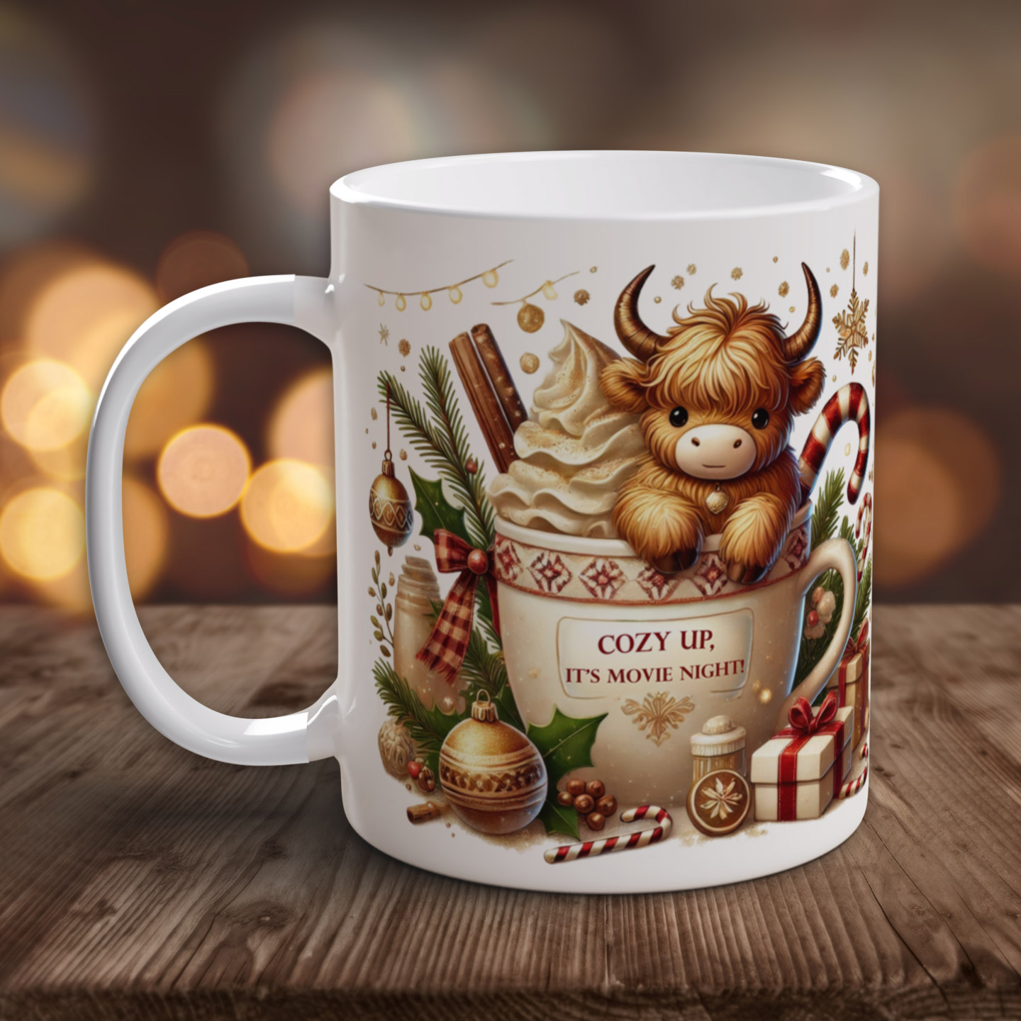 Weihnachtstasse Cozy Up - Kuh ... 💕