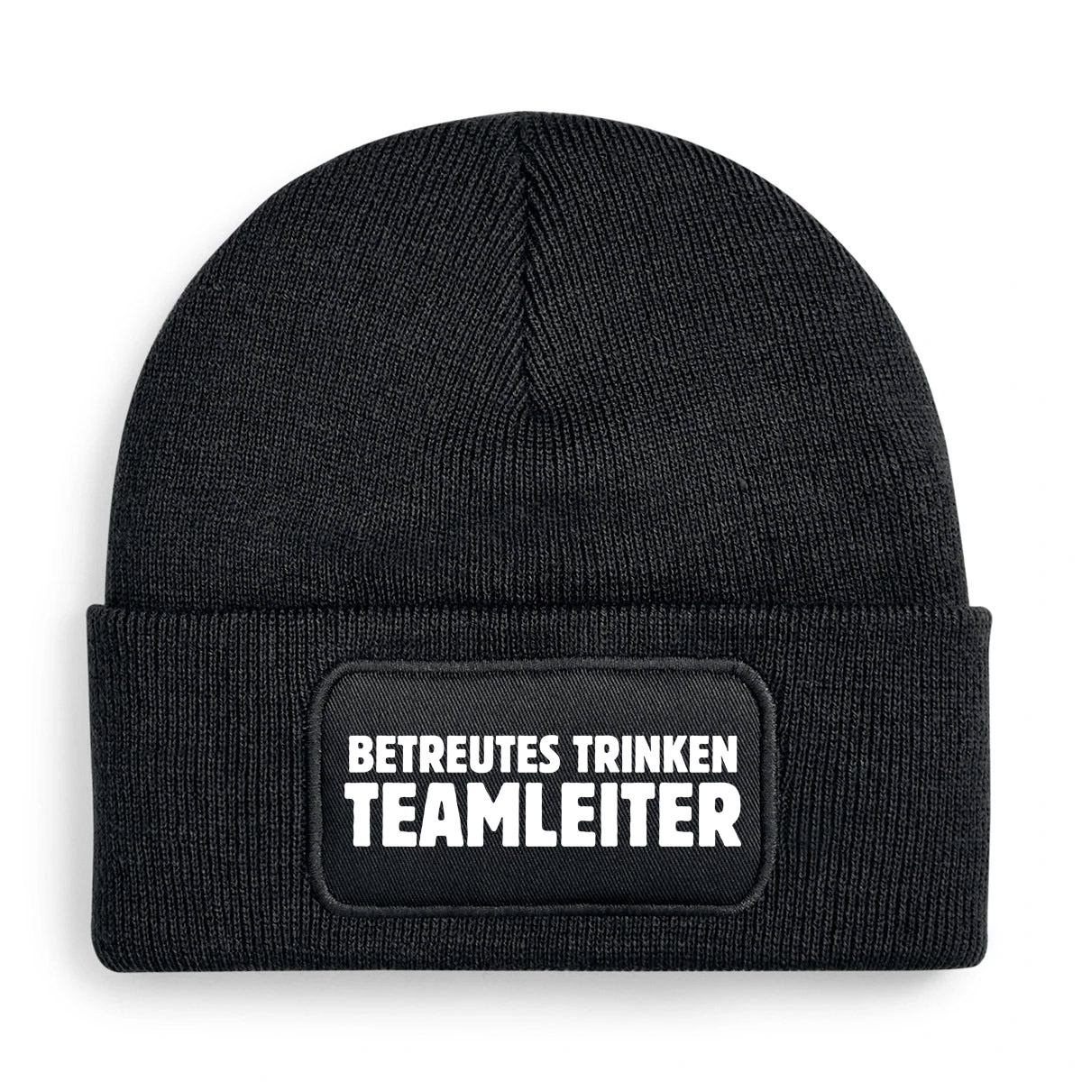 Mütze (Beanie) schwarz: BETREUTES TRINKEN TEAMLEITER