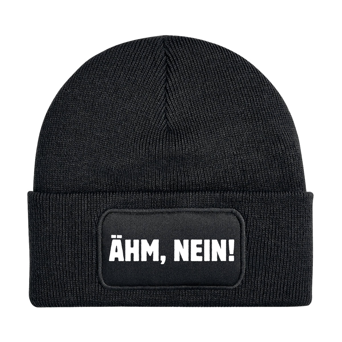 Mütze (Beanie) schwarz: ÄHM, NEIN!