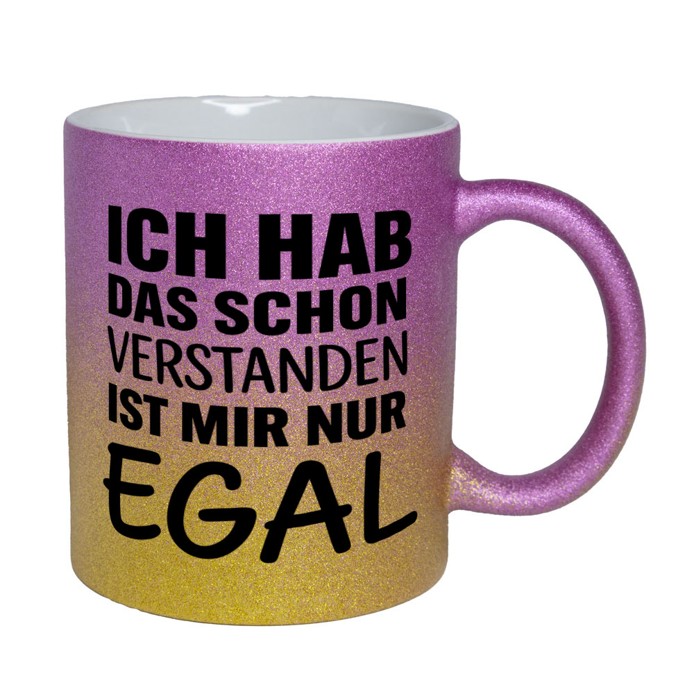 Glitzertasse Ich hab das schon verstanden 💕 Sprüchetasse lustig – Bild 11
