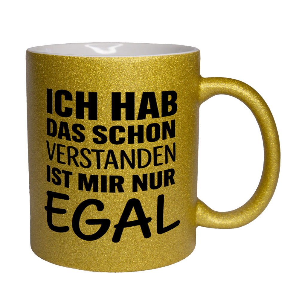 Glitzertasse Ich hab das schon verstanden 💕 Sprüchetasse lustig – Bild 2