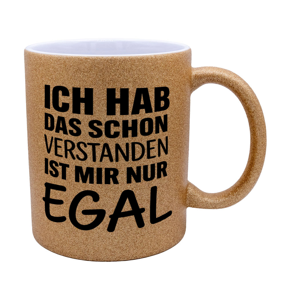 Glitzertasse Ich hab das schon verstanden 💕 Sprüchetasse lustig – Bild 6