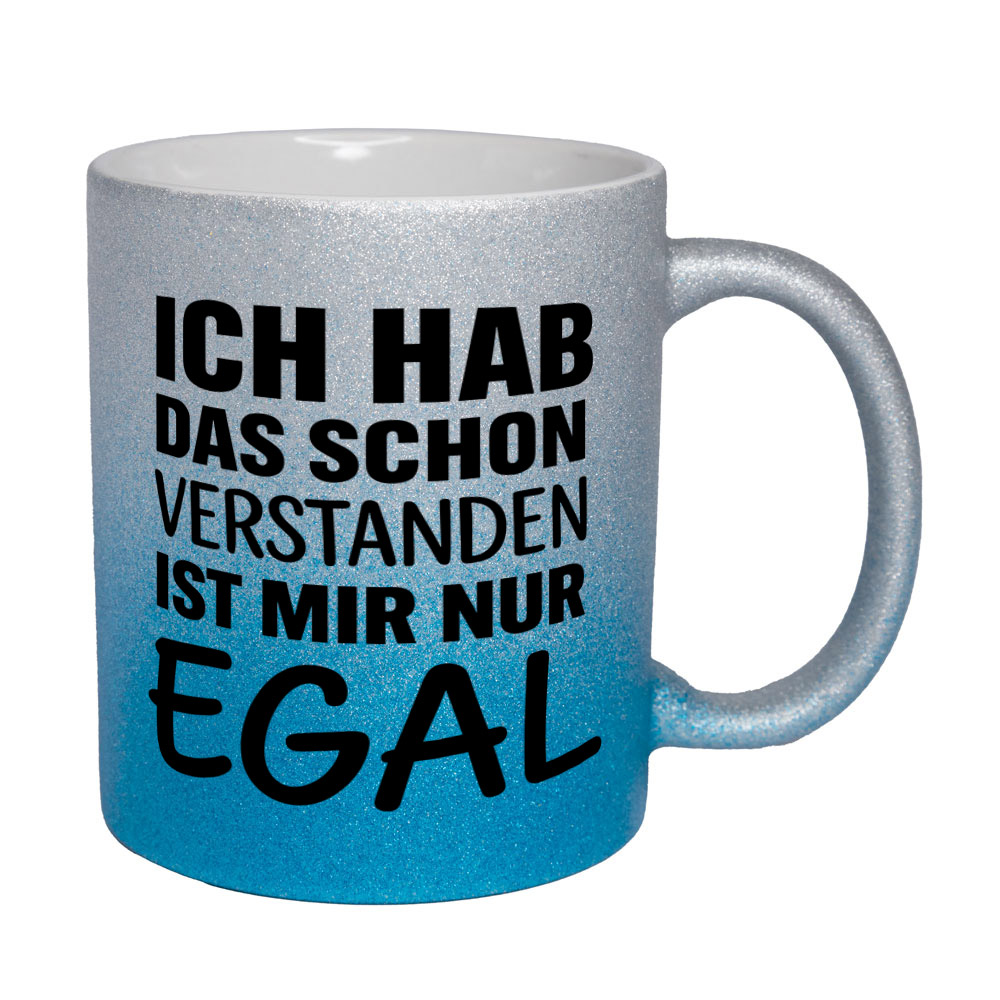 Glitzertasse Ich hab das schon verstanden 💕 Sprüchetasse lustig – Bild 10