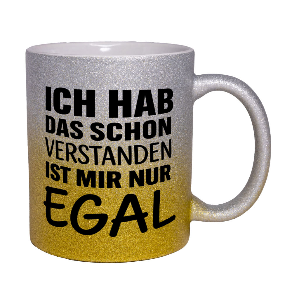 Glitzertasse Ich hab das schon verstanden 💕 Sprüchetasse lustig – Bild 9