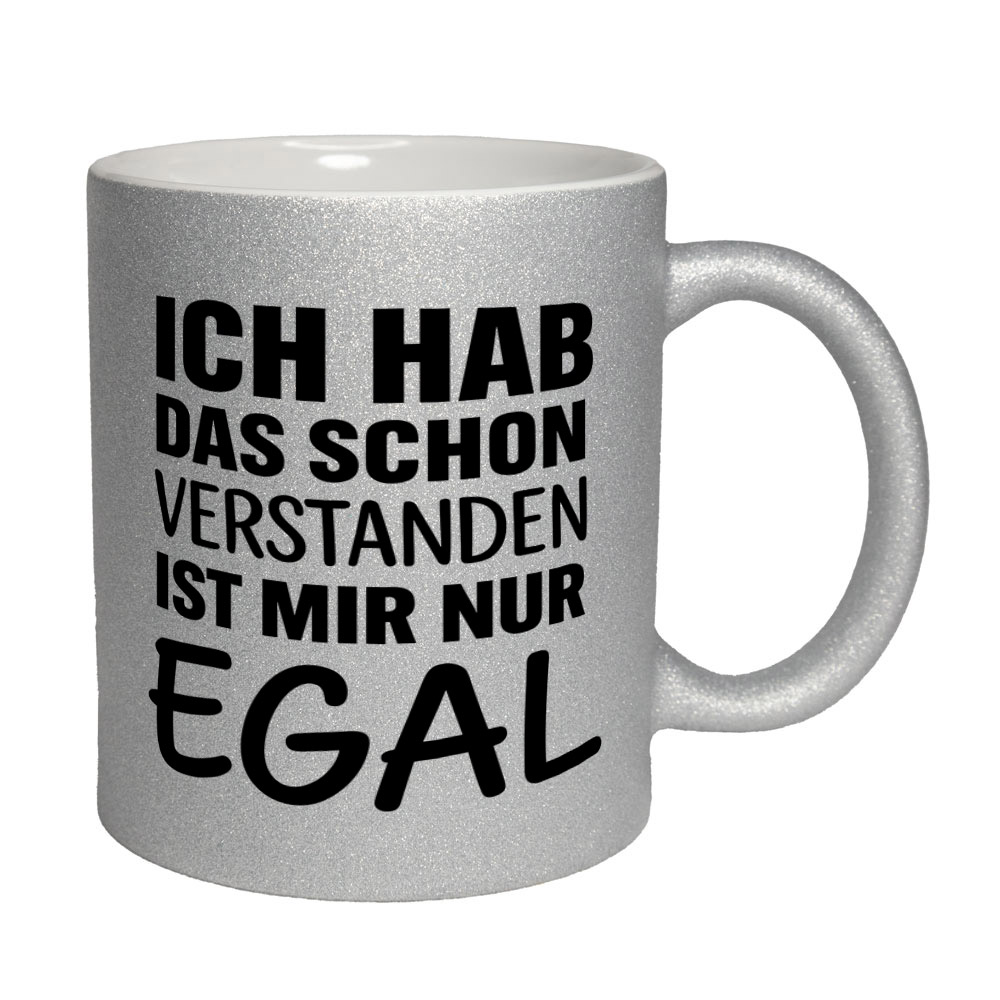 Glitzertasse Ich hab das schon verstanden 💕 Sprüchetasse lustig – Bild 7